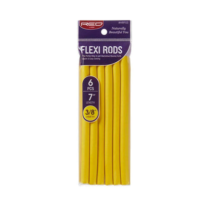 Red by Kiss 36PCS Flexi Rods, Flexible Curling Rods, Twist Foam Hair Rollers, No Heat Hair Curlers 7" Sets