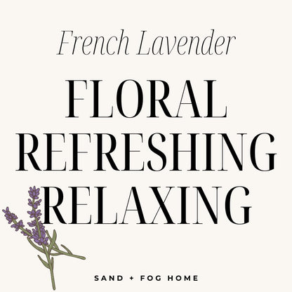 Sand + Paws Scented Candle - French Lavender - Luxurious Air Freshening Jar Candles Neutralize pet Odors and Enhance Home décor – 100% Cotton Lead-Free Wicks - 12 oz