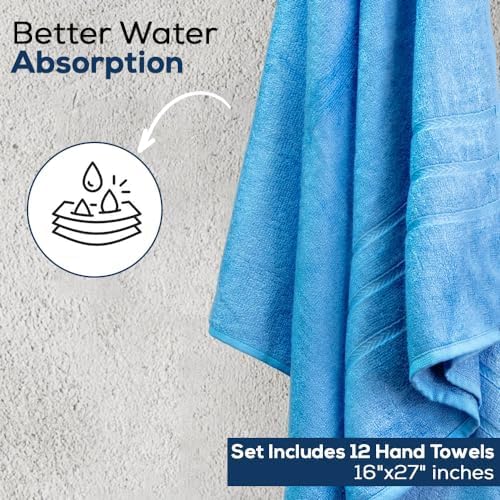 Simpli-Magic Cotton Hand Towels 16"x27" – Soft Towels