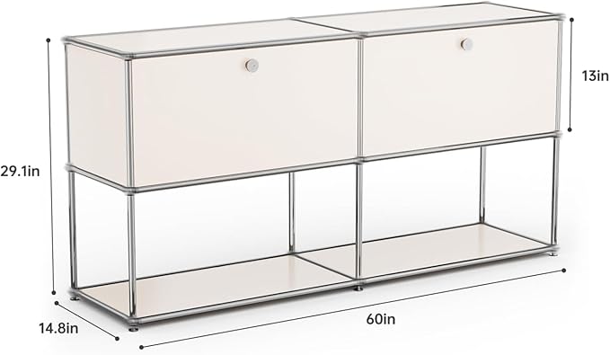 Modern Storage Cabinet Sideboard Versatile Free-Standing Organizer Cabinets