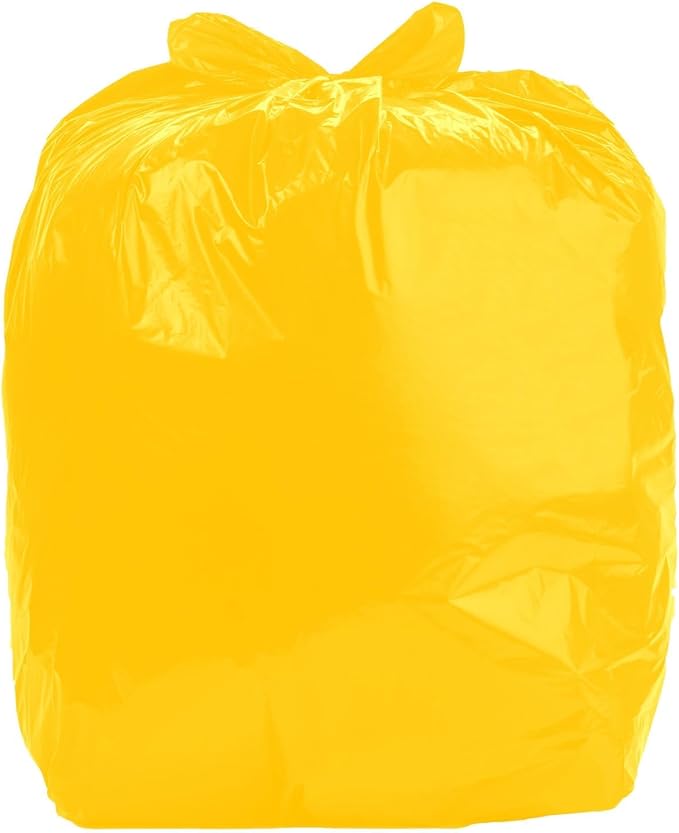 Ultrasac Heavy Duty 55 Gallon Yellow Trash Bags