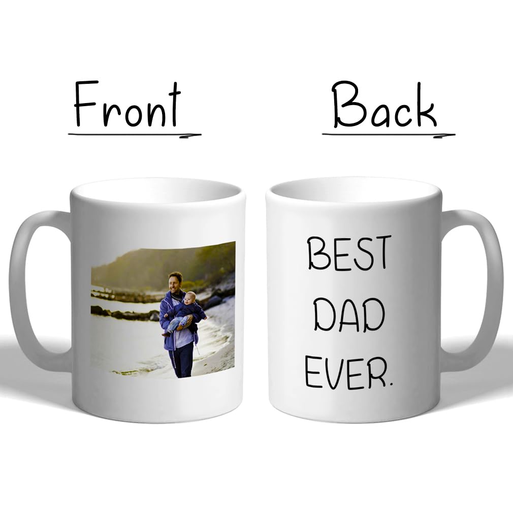 Style In Print Glass Coffee Mug 10 Ounces Personalized Picture & Text Clear Tea Cup Clear
