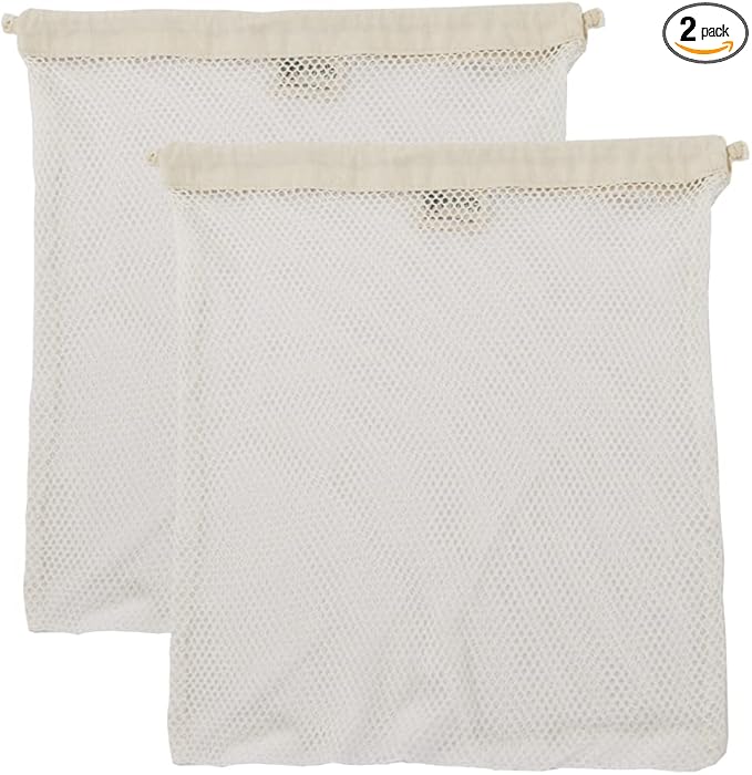 Simple Ecology Organic Cotton Mesh Laundry Bag; Machine Washing Bags