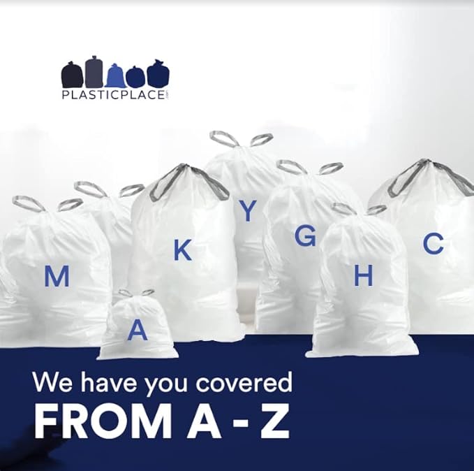 Plasticplace Custom Fit Trash Bags Compatible