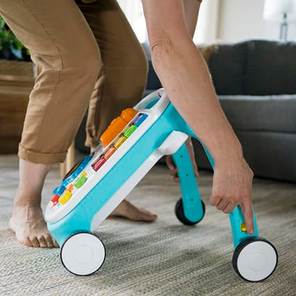 Baby Einstein, Musical Mix ‘N Roll 4-in-1 Activity Walker and Table, Educational Push Along Toy, 4 Languages, 100+ Melodies and Phrases, Ages 6 Months +