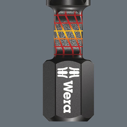 Wera Bit-Check 6 PZ Impaktor 1 Diamond Coated TriTorsion Long Service Life Pozidriv Bit Set, 6pc, 05057692001