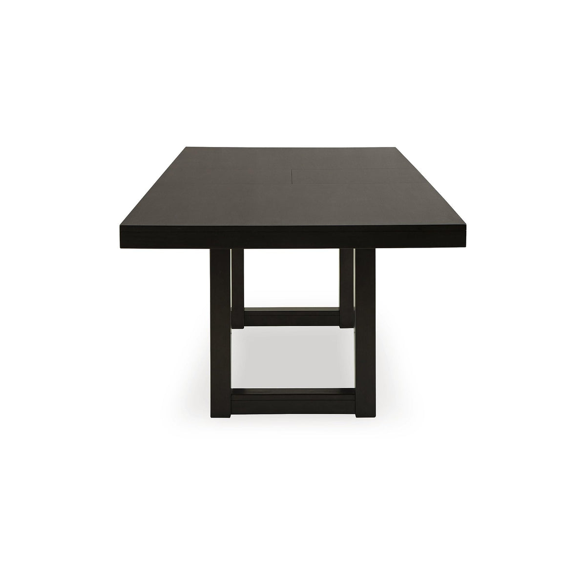 Signature Design by Ashley Neymorton Contemporary Dining Extension Table with Sled Base, Dark Brown