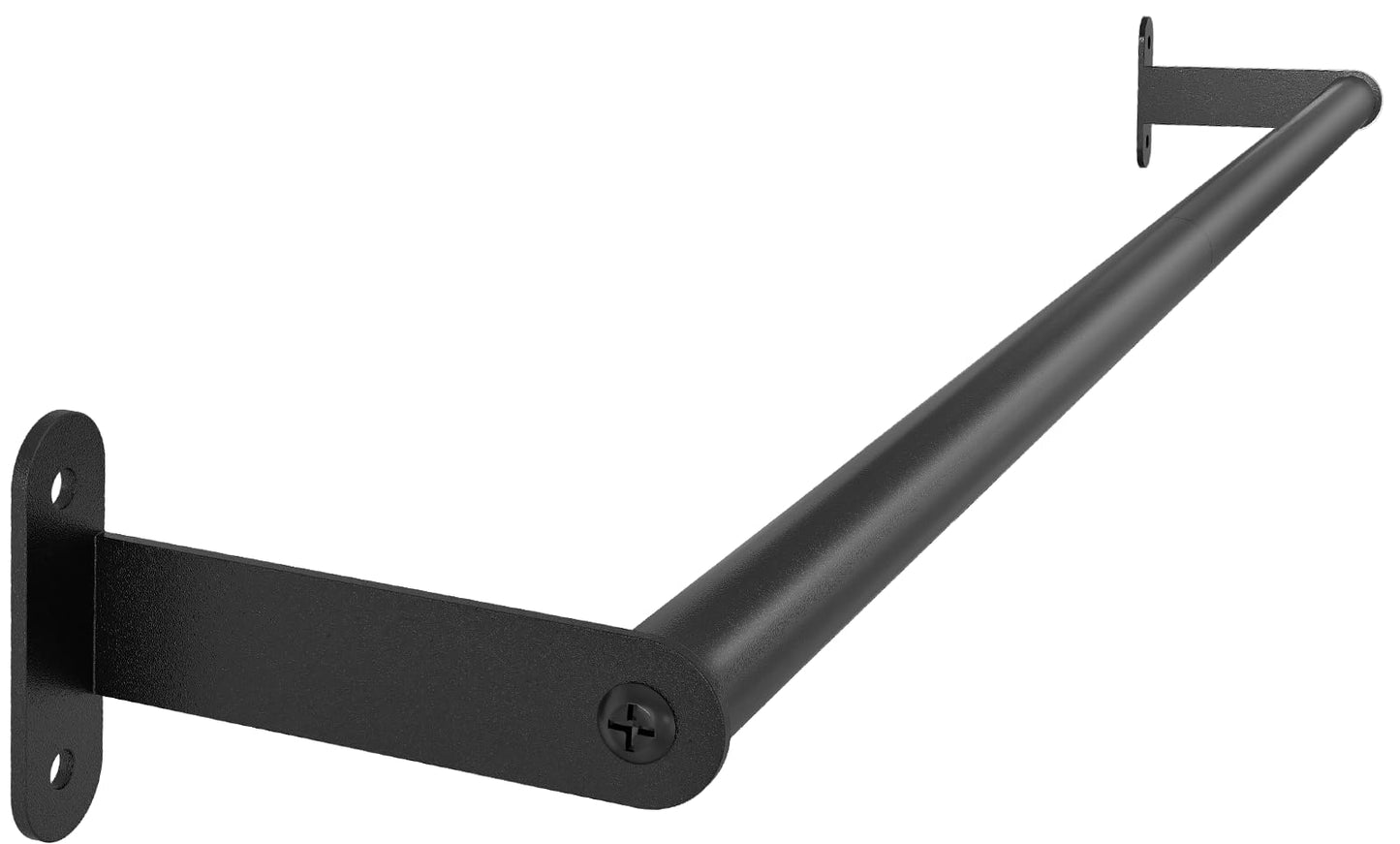 Towel Bar for Bathroom Wall, Black 24 Inch Single Towel Bar Rods for Bathroom, Stainless Steel Heavy Duty Towel Racks for Bathroom Wall Mounted