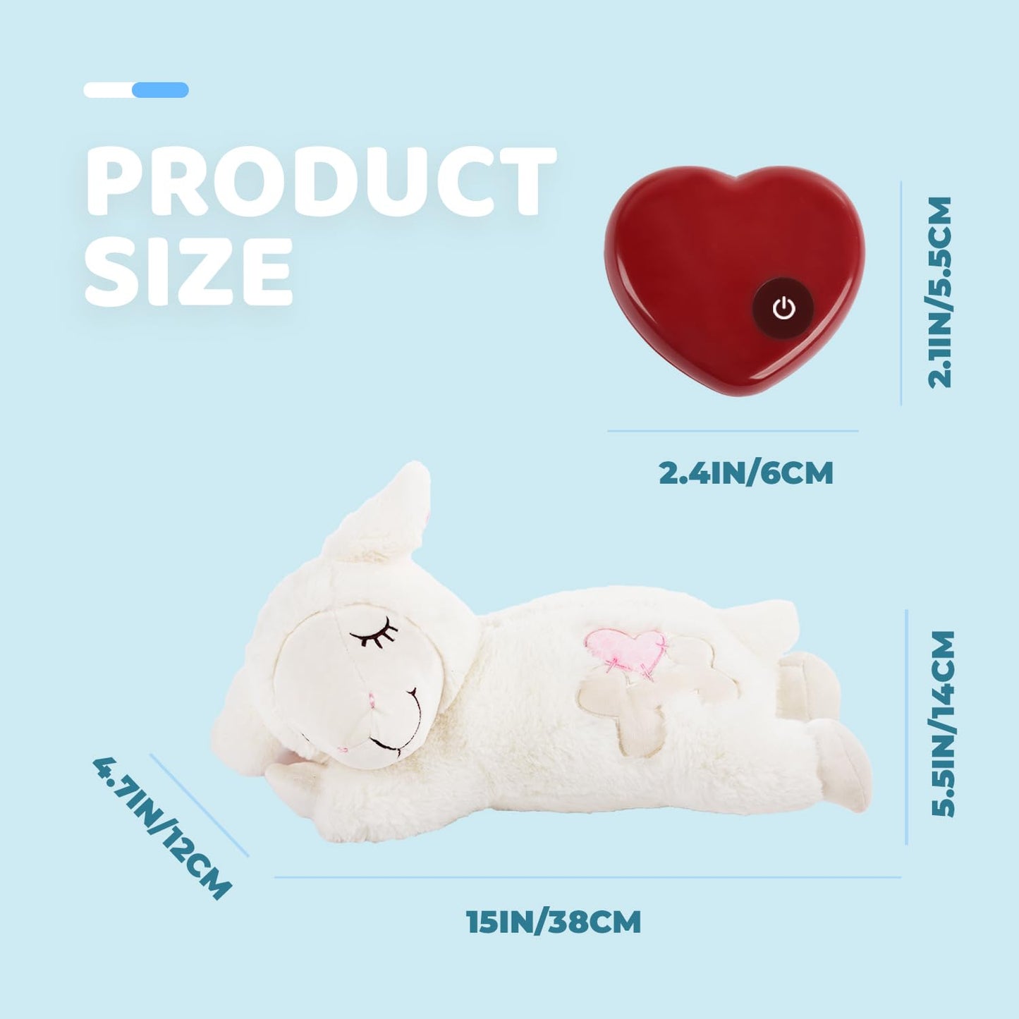 ALL FOR PAWS Little Buddy Heart Beat Sheep, Puppy Toy with Heartbeat Dog Training Toy for Separation Anxiety Relief Behavioral aid for Pets (Beige), (Pack of 1), packaging may vary