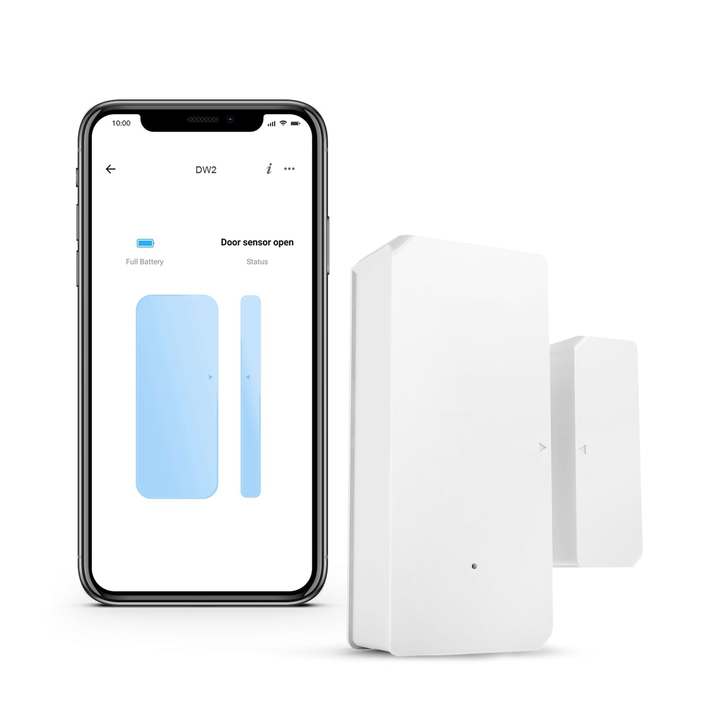SONOFF DW2 Wi-Fi Wireless Door Window Sensor,APP Alert for Home Automation Wireless Alarm Security System, Compatible with IFTTT, No Gateway Required.