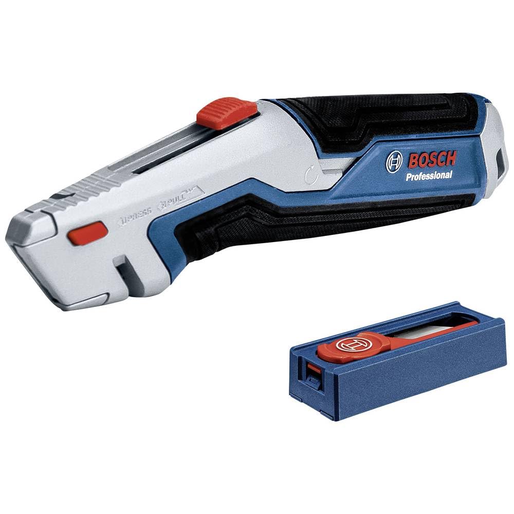 Bosch Professional Utility Knife + 10-Piece Blade Set