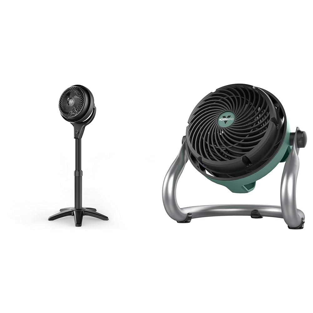 Vornado 602 Whole Room Air Circulator Pedestal Fan Bundle EXO51 Heavy Duty Air Circulator Shop Fan