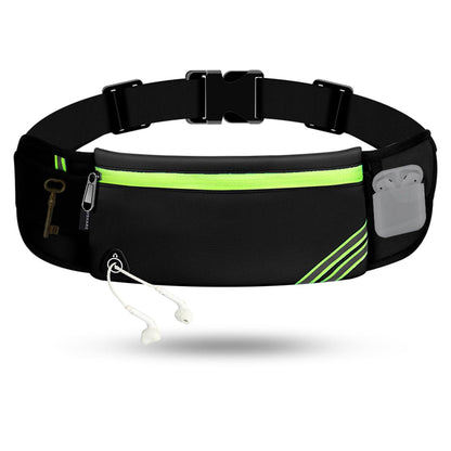 USHAKE Running Belt with Bounce-Free Pouch for iPhone and Samsung Galaxy - Ideal for Running, Walking, Cycling, and Gym Workouts Black