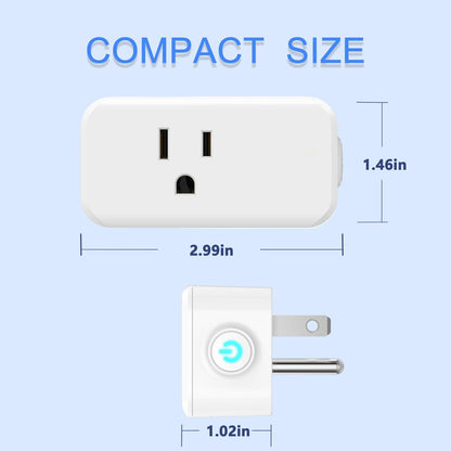 ExIoTy Smart Plug, Works with Alexa, Simple Setup with One Voice Command, Remote Control, Timer & Schedule & Group Controller, Bluetooth Mesh Outlet, Alexa Echo Required, ETL & FCC Certified (4 Pack)