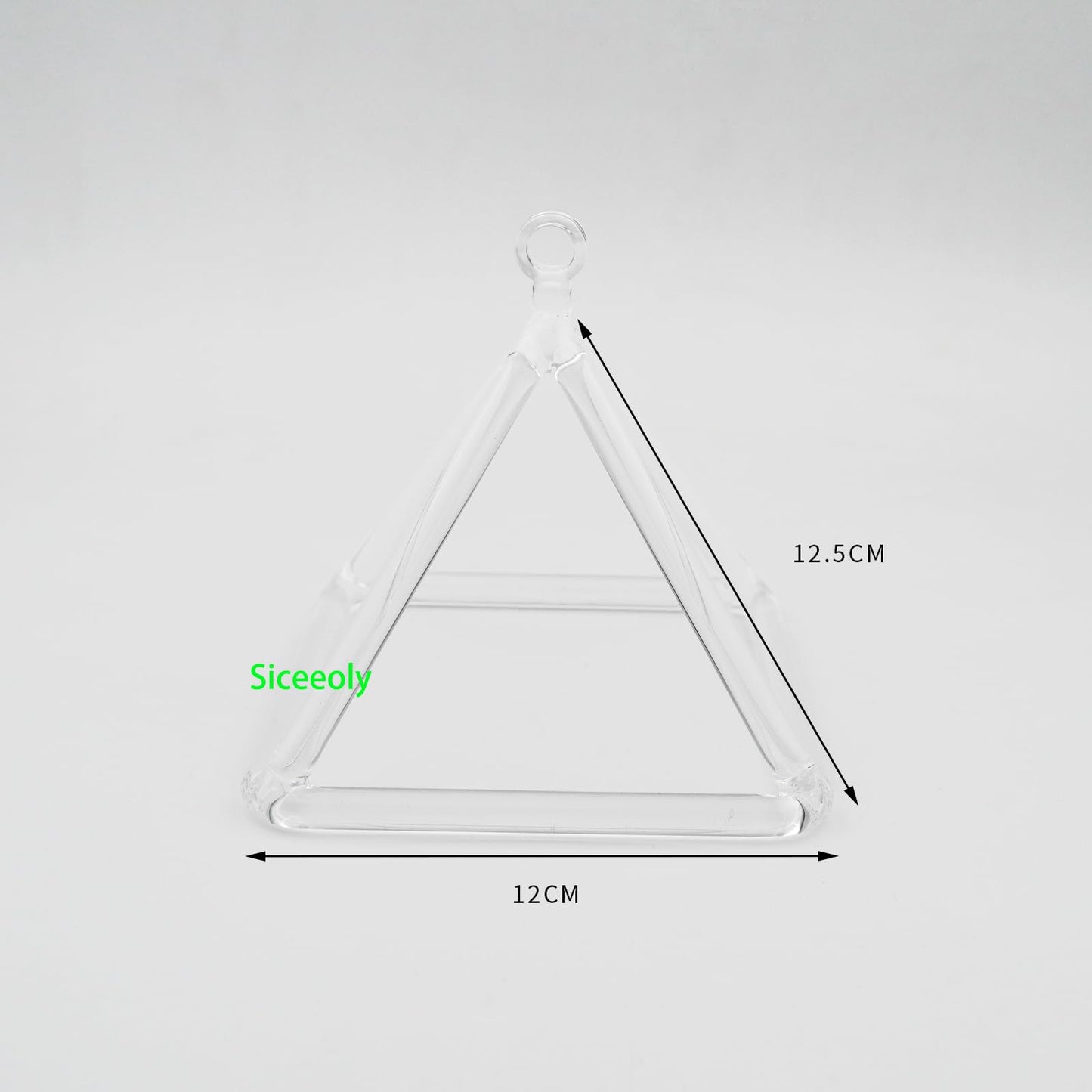 Siceeoly 5 Inch Clear Quartz Crystal Singing Pyramid Healing Musical Instrument For Sound Healing Meditation With Crystal Singing Bowl Striker