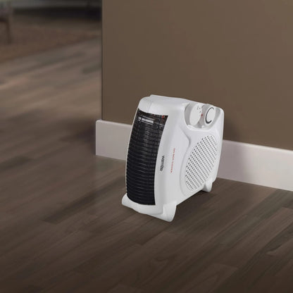 Warmlite WL44001 Thermo Fan Heater with 2 Heat Settings and Overheat Protection, 2000W, White