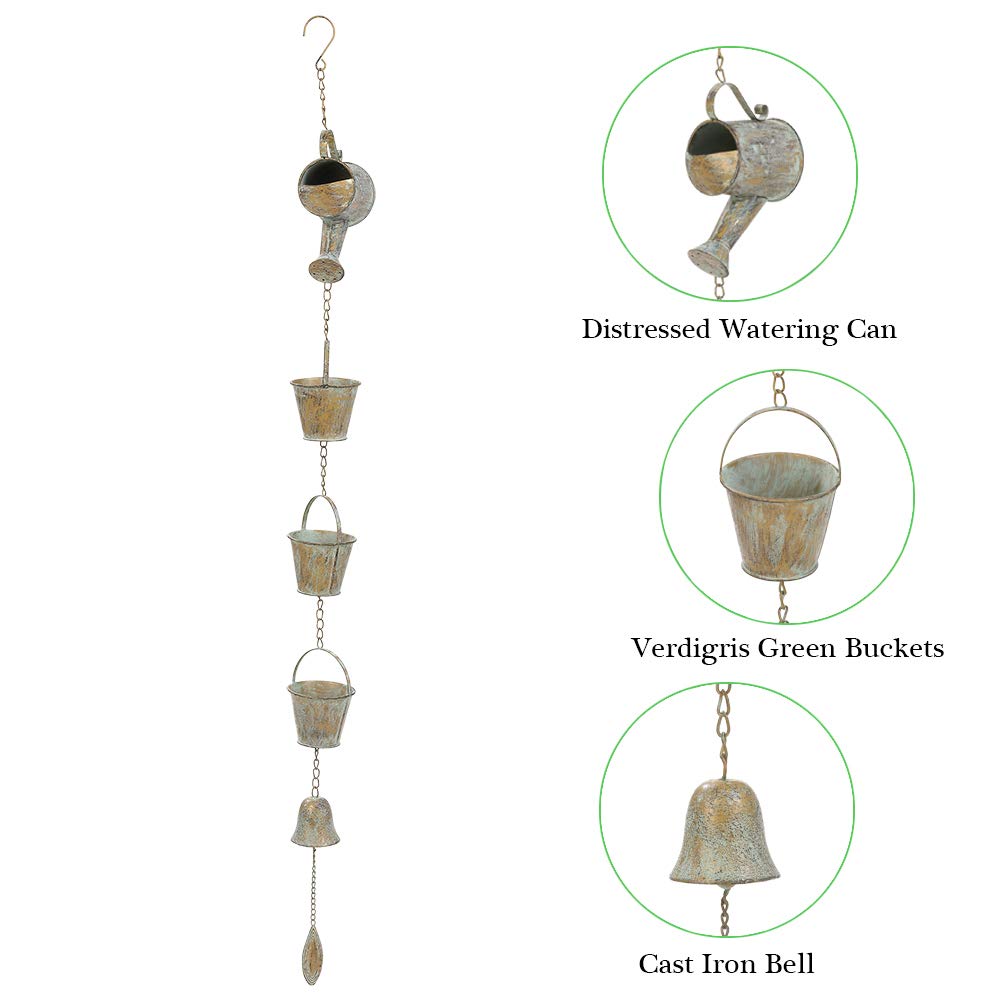Jemeni 47" Outdoor Rain Chime & Garden Rain Bell Chime