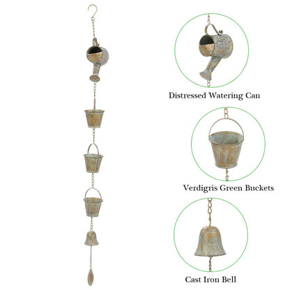 Jemeni 47" Outdoor Rain Chime & Garden Rain Bell Chime