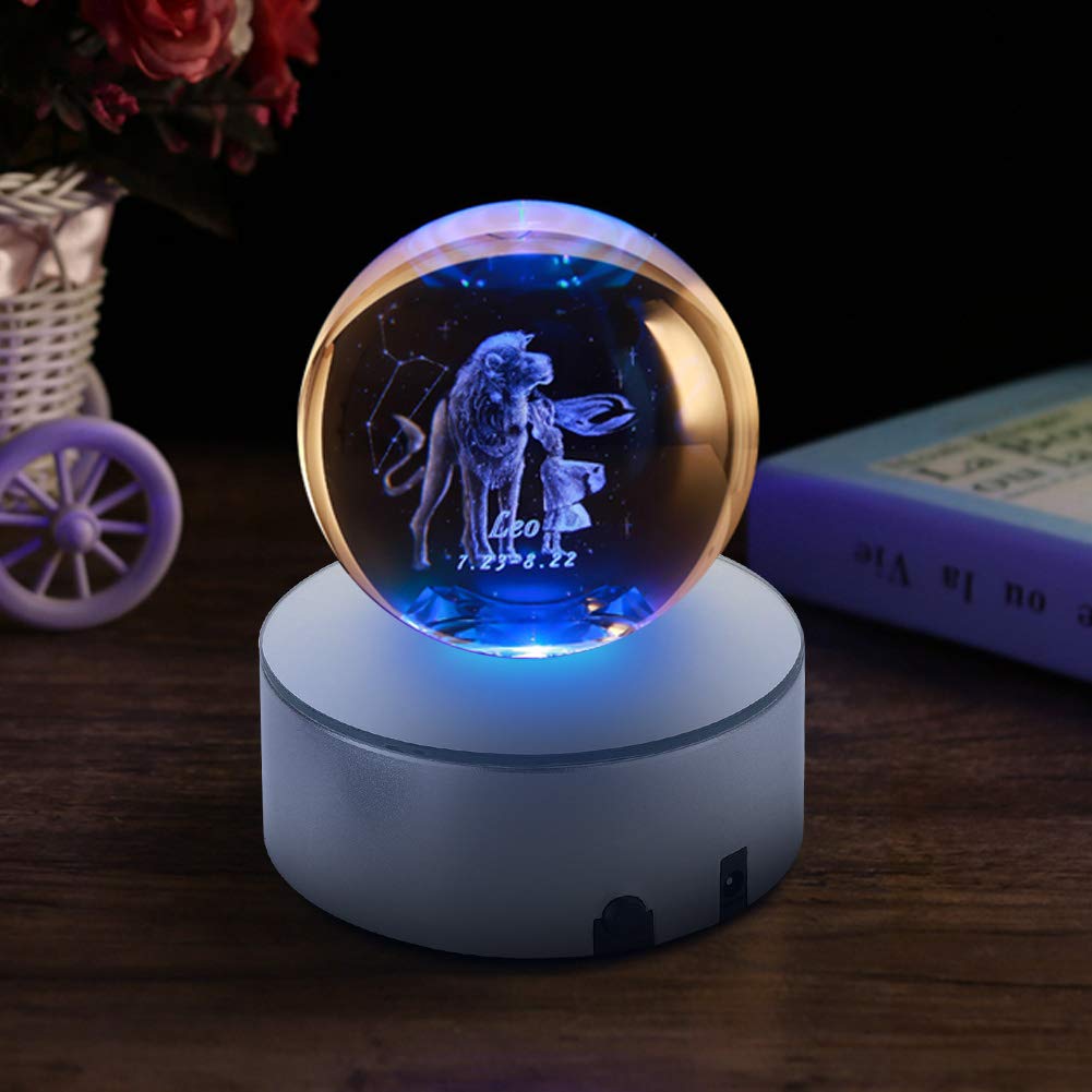 4Pcs Light Base,Multicolor Changing Usb Power Light Display Base Show Stand Display Holder With Sensitive Touch Switch For 3D Crystal,Crystal Ball,Art Glass,Jewelry (Silver)