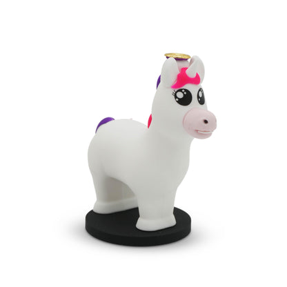 GOOFBALLS Birthday Candle Holder – Hilarious Novelty Party Decoration & Gag Gift for Friends, Family, and Coworkers – Small Joke Candle Stand for Cakes- Unicorn