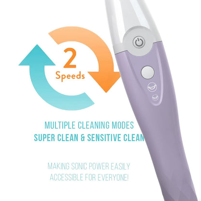 Tao Clean UV Sanitizing Sonic Toothbrush and Cleaning Station, Electric Toothbrush, Dual Speed Setting, White