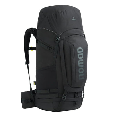 NOMAD Batura Backpack - Premium 55L Pack with Rain Cover Included | Lightweight Rucksack for Traveling, Hiking, Camping, Outdoor Sports (Steel Blue)
