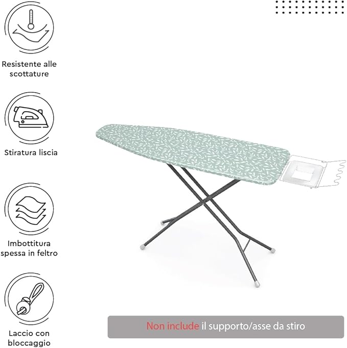 Encasa XO Ironing Board Cover and Pad 54"x18"