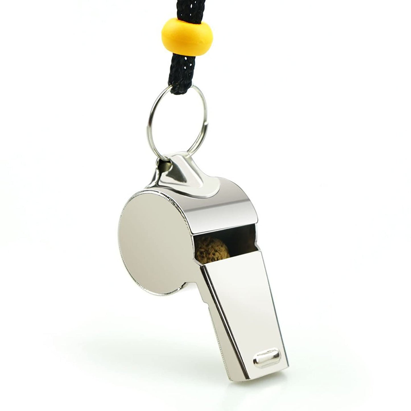 Hipat Whistle, 3 Pack Stainless Steel Sports Whistles with Lanyard, Loud Crisp Sound Whistles Great for Coaches, Referees, and Officials