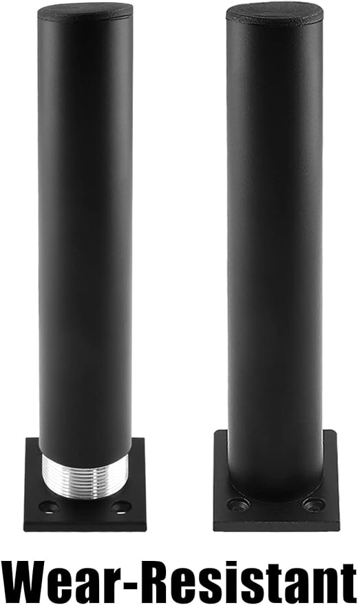 Set of 4 Furniture Legs 7 Inch, Adjustable Aluminum Alloy Cabinet Legs
