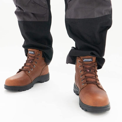 Skechers Men's Workshire Classic Boots, Brown Embossed Leather, 9 UK