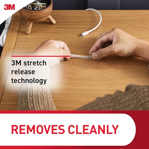 Command Round Cord Clips, Damage Free Hanging Cable Clips, No Tools Wall Clips for Hanging Electrical Cables, 13 Clear Cord Clips and 16 Command Strips