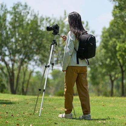 Amazon Basics 152 cm (60-Inch) Lightweight Camera, DSLR and Binocular Tripod with Bag, Black