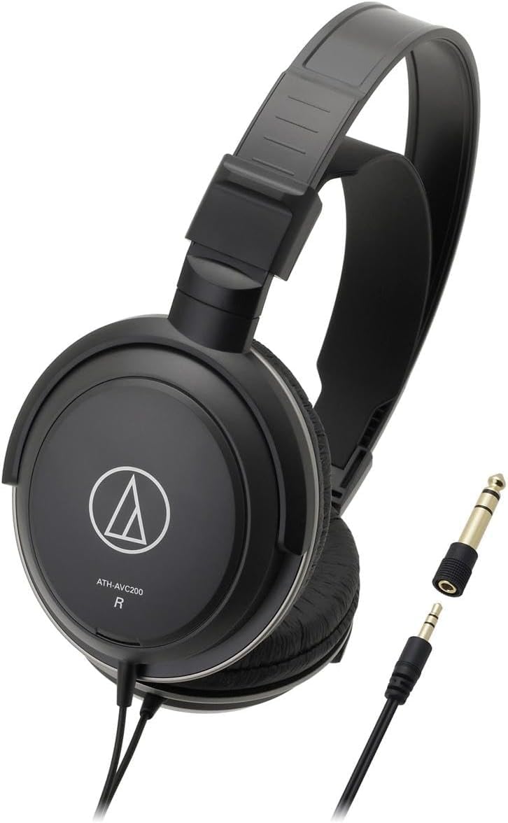 Audio-Technica ATH-AVC200 SonicPro Over-Ear Closed-Back Dynamic Headphones Black