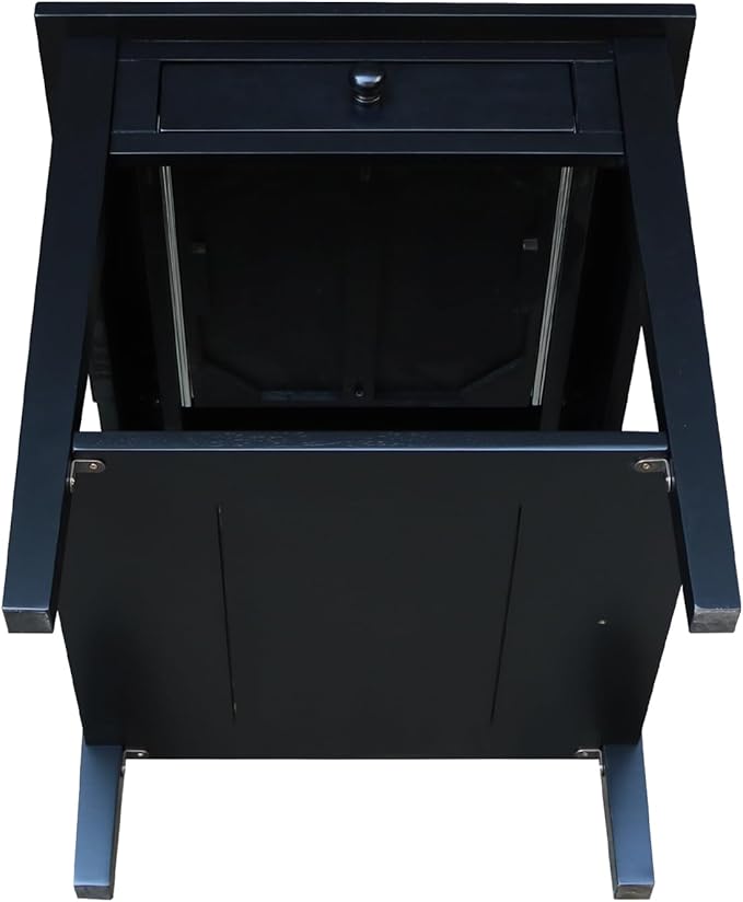 International Concepts Spencer Black Wood End Table