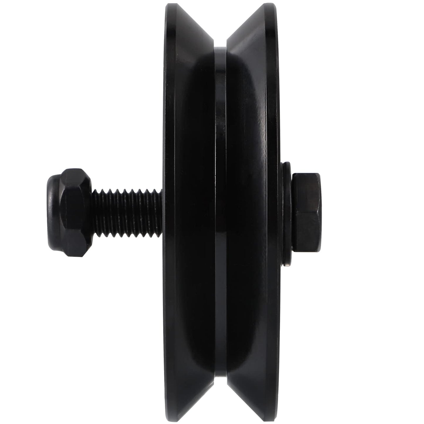 Skelang V Groove Wheel 4 Inches, Slide Gate Wheel with Double Bearings, Rolling Gate Caster for Inverted V Track, 2200 Lbs Load Capacity
