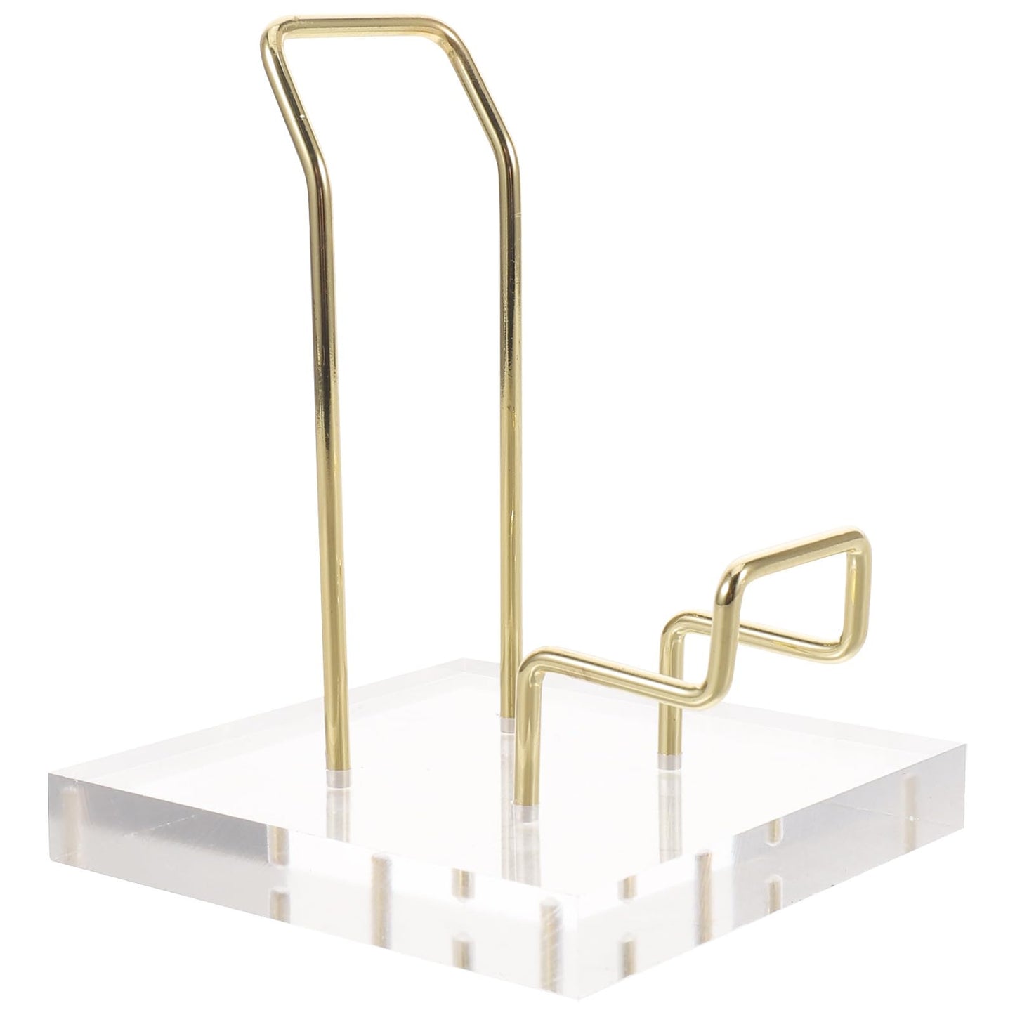 FUOYLOO Acrylic Crystal Mineral Display Shelf, Modern Transparent Organizer Rack for Natural Stone, Ore, Jewelry, for Retail Store/Office/Party Decoration