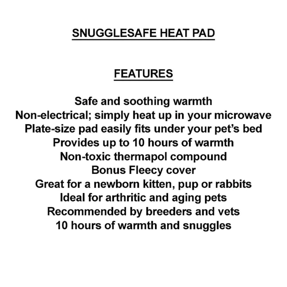 SnuggleSafe The 'Original Microwave Heating Pad Disc Microwavable Heated Pet Bed.