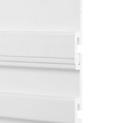TRINITY 48 Sq Ft Modular Slatwall Panels Kit, Garage Organization and Storage System, Includes 24 Garage Organizer Accessories, 3600 lb Total Capacity, White PVC, Stud Mount Hardware Included