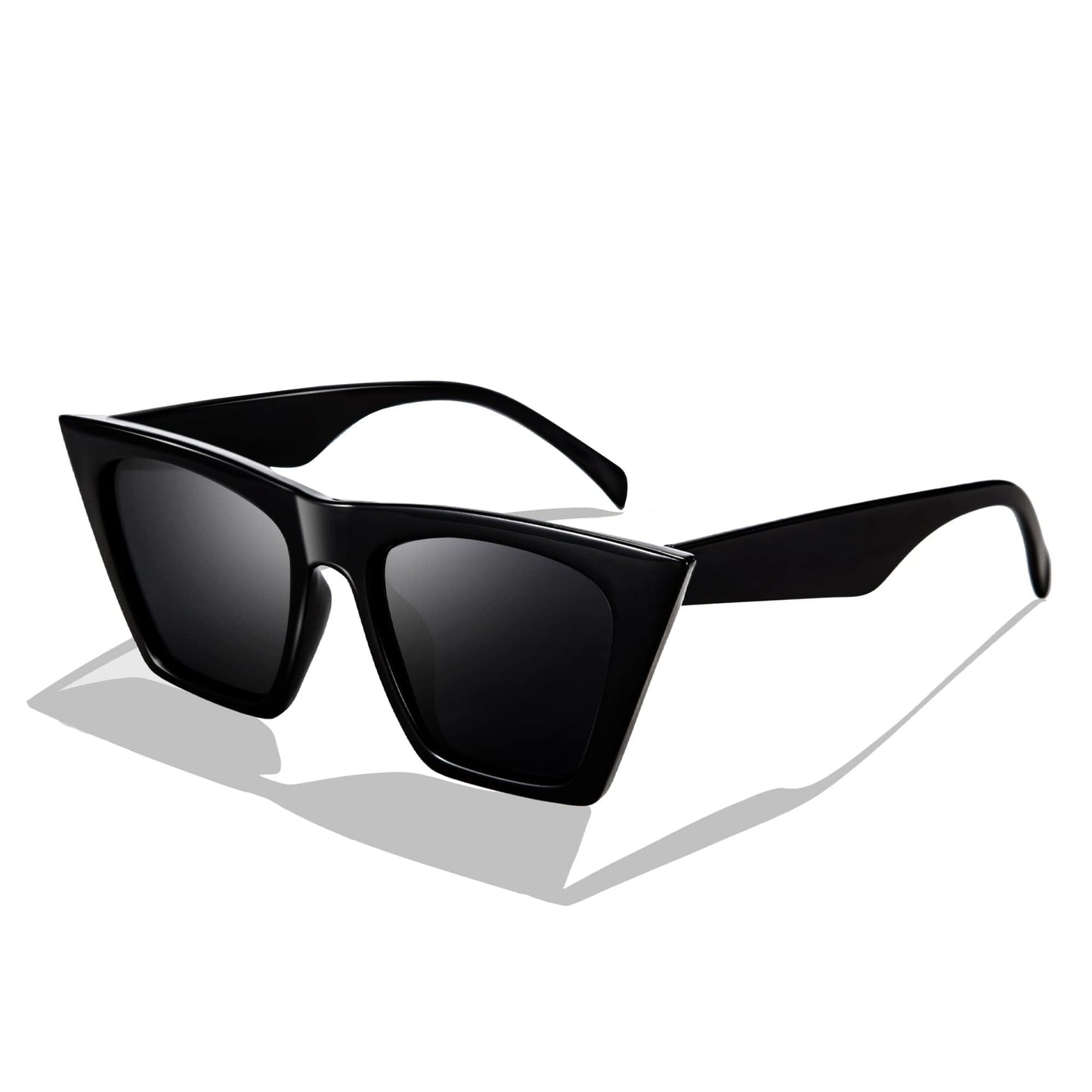 FEISEDY Cat Eye Sunglasses for Women - UV400 Protection Rerto Sqaure Cateye Womens Sun Glasses B2473