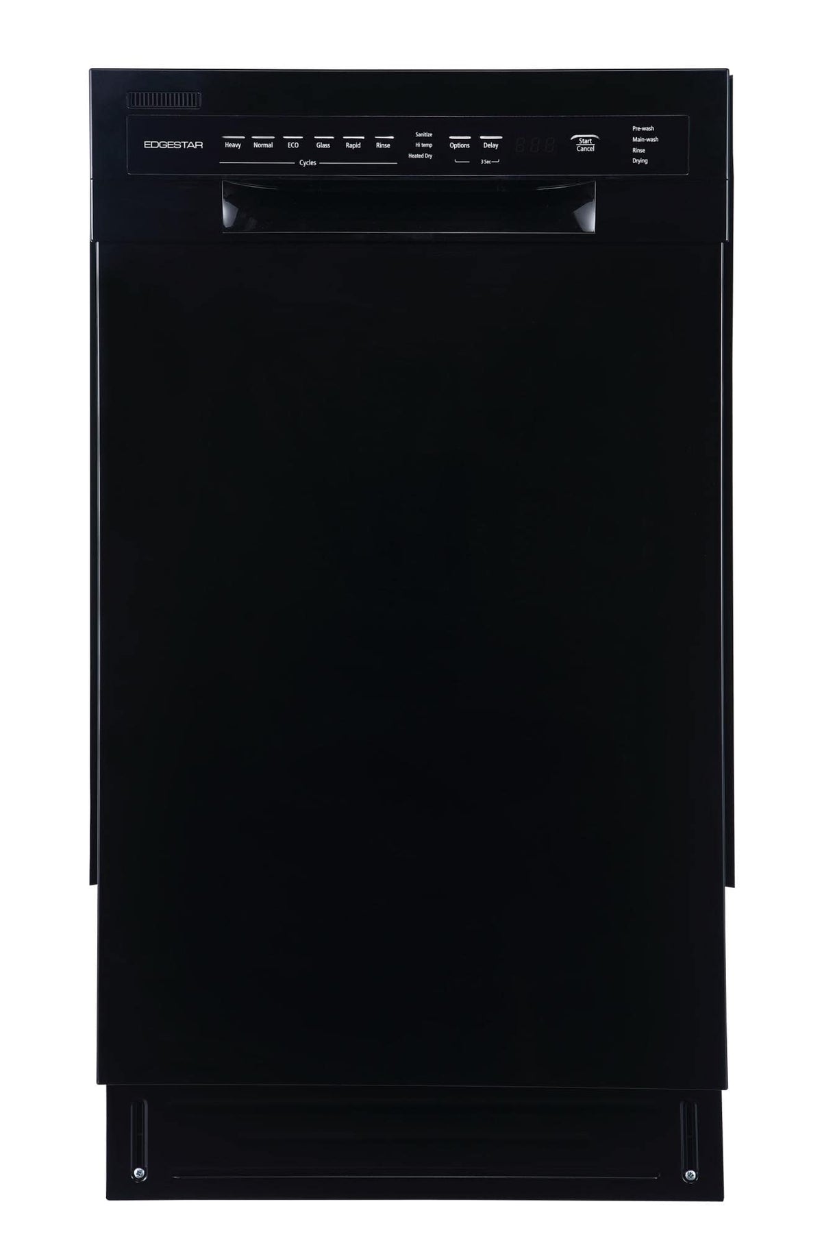 EdgeStar BIDW1802BL 18 Inch Wide 8 Place Setting Built-In Dishwasher