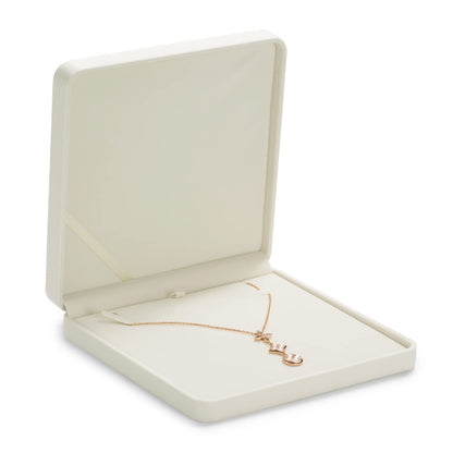 Oirlv Velvet Big Necklace Gift Box Pearl Necklace White Jewelry Box