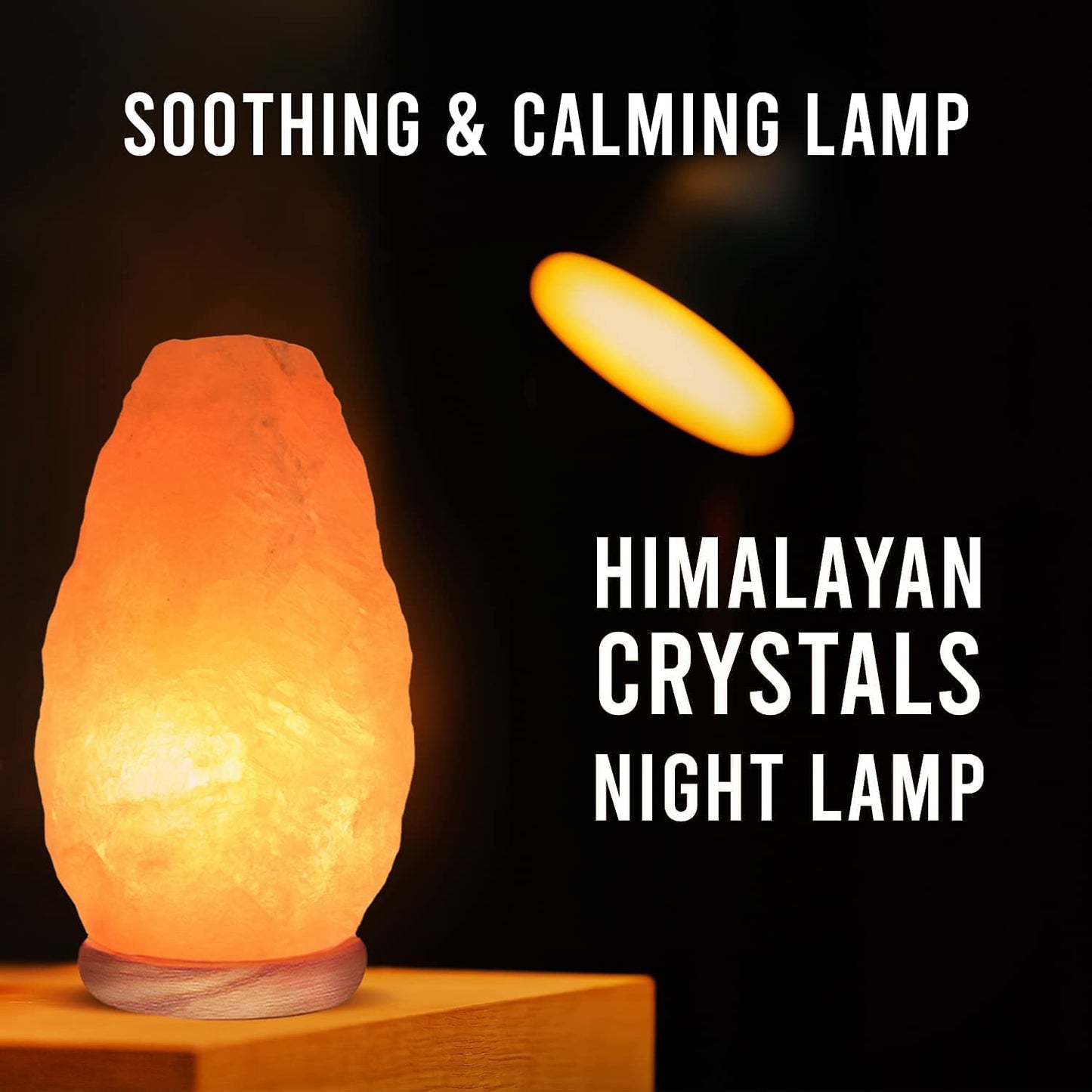 Himalayan Glow Salt Lamp, Home Décor Crystal Lamp, with Touch Dimmer Switch