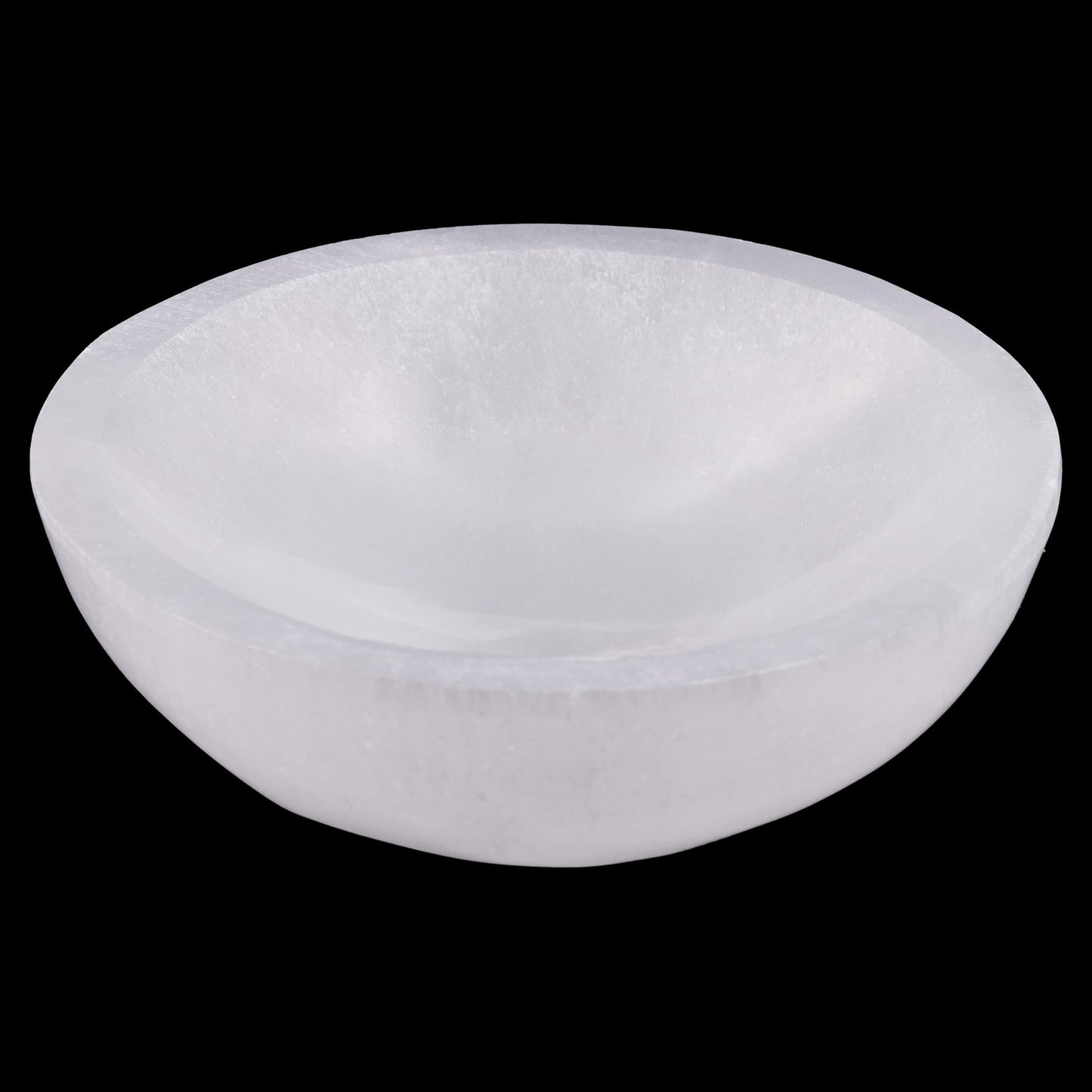 Selenite Bowl for Crystals Charging – 4" Selenite Crystal Bowl – Mined & Crafted in Morocco – Ideal for Cleansing & Recharging Crystals & Healing Stones - Protection Crystals - Spiritual Gift & Decor