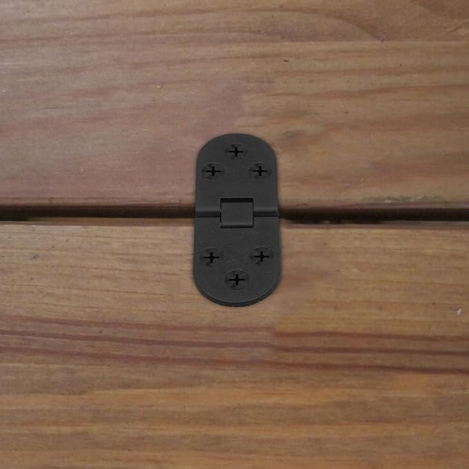 Piutouyar 4PCS Butler Tray Heavy Duty Folding Flip Top Hinge 180 Degree Round