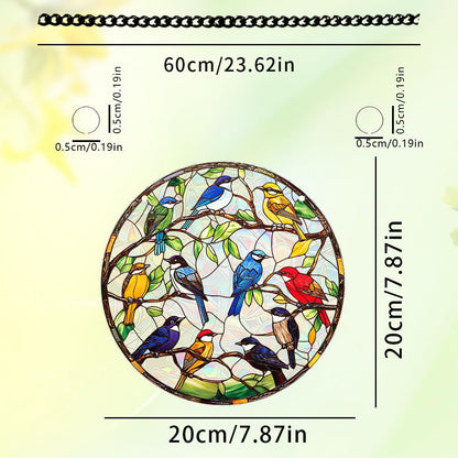 8 Inch Sun Catchers Indoor Window, Acrylic Rainbow Suncatcher Window Hanging Decoration for Living Room Bedroom Summer Home Balcony Ornaments Decoration (76 Bird)
