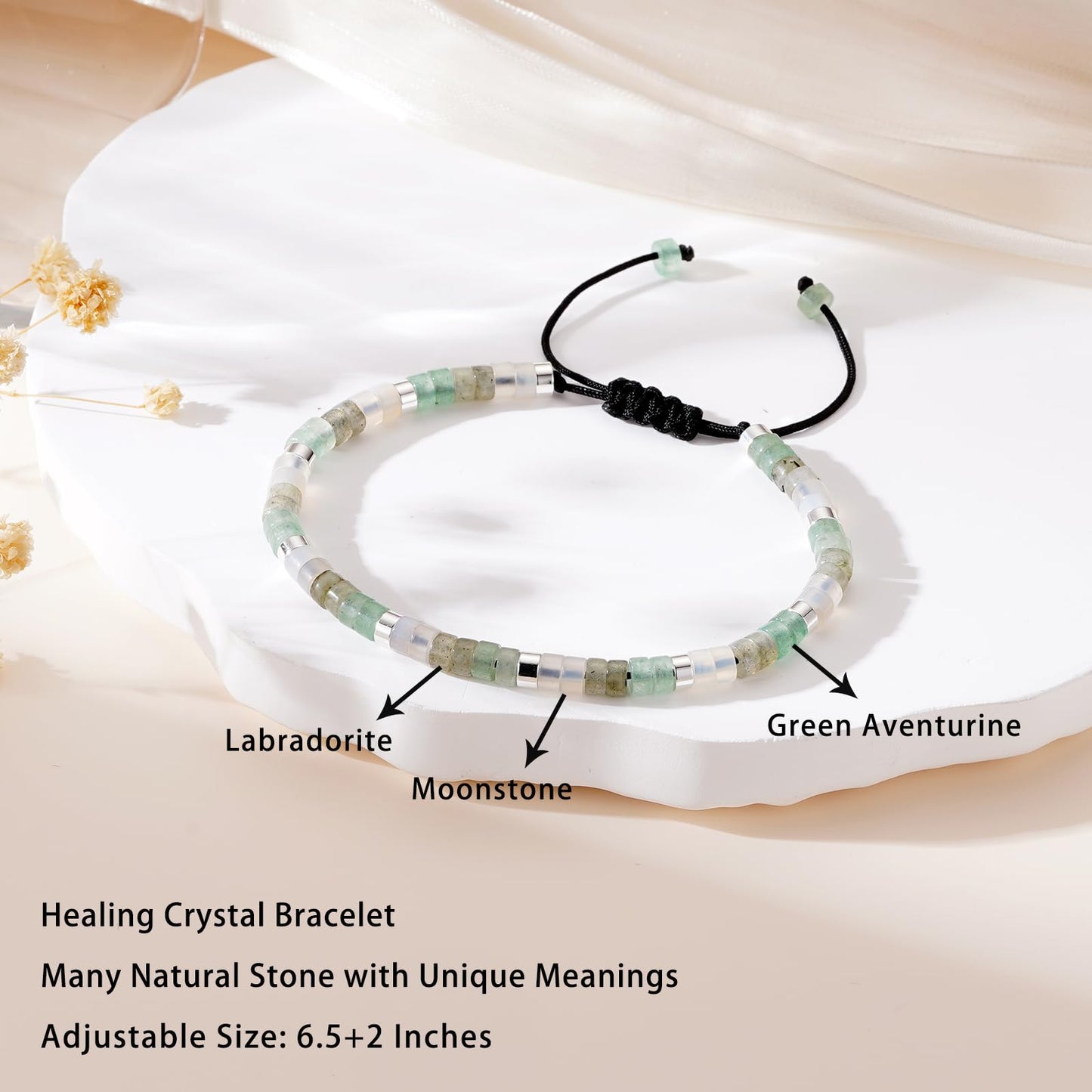 VULETO Coworker Retirement Bracelet for Women Gifts Graduation Her Crystals New Beginnings Best Friend Inspirational Farewell Leaving Housewarming Going Away Divorce Birthday Jewelry Natural Stones New Beginnings