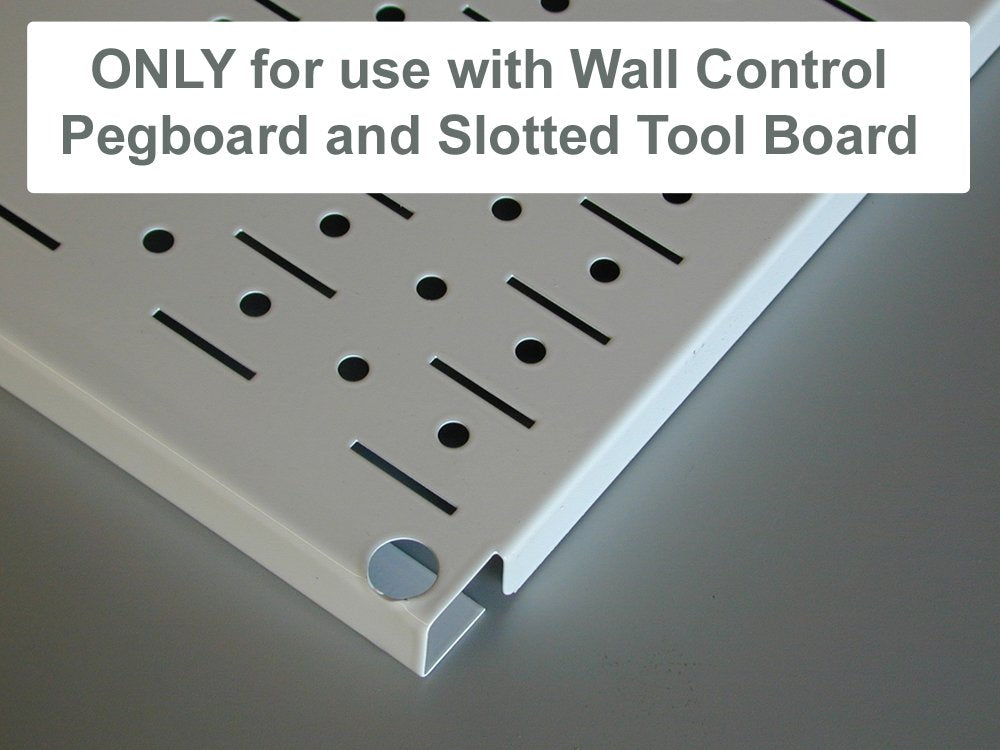 Wall Control Screwdriver Holder Bracket Slotted Metal Pegboard Accessory Slotted Tool Board - Black