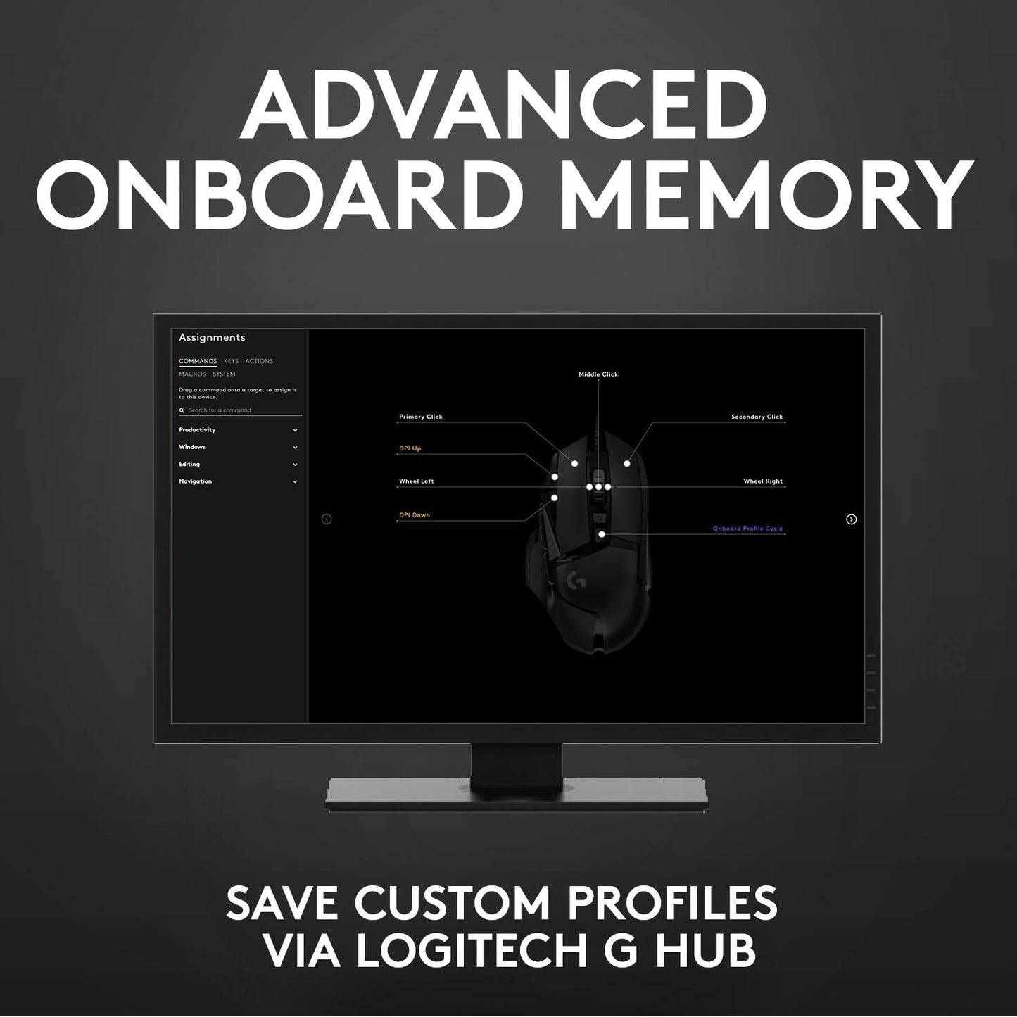 Logitech G502 Lightspeed Wireless Gaming Mouse with Hero 25K Sensor, PowerPlay Compatible, Tunable Weights and Lightsync RGB - Black
