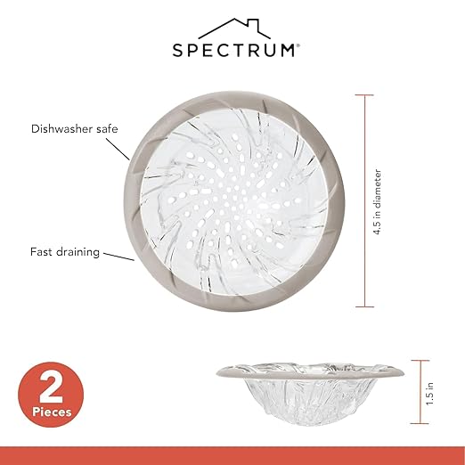 Spectrum Kitchen Sink Drain Strainer Pack of 2