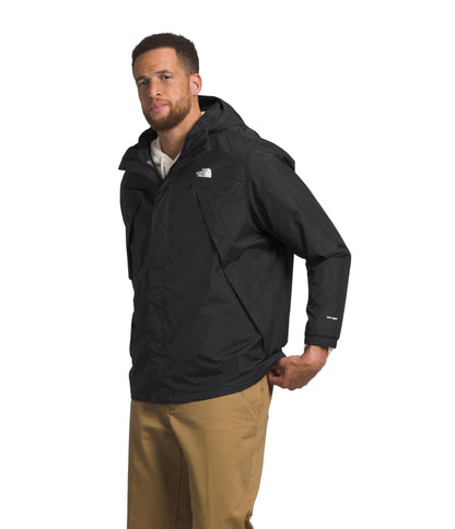 The North Face Men's Antora Jacket (Standard & Big Size) - Waterproof & Windproof Rain Coat, Secure Zip Hand Pockets, TNF Black-NPF, Medium
